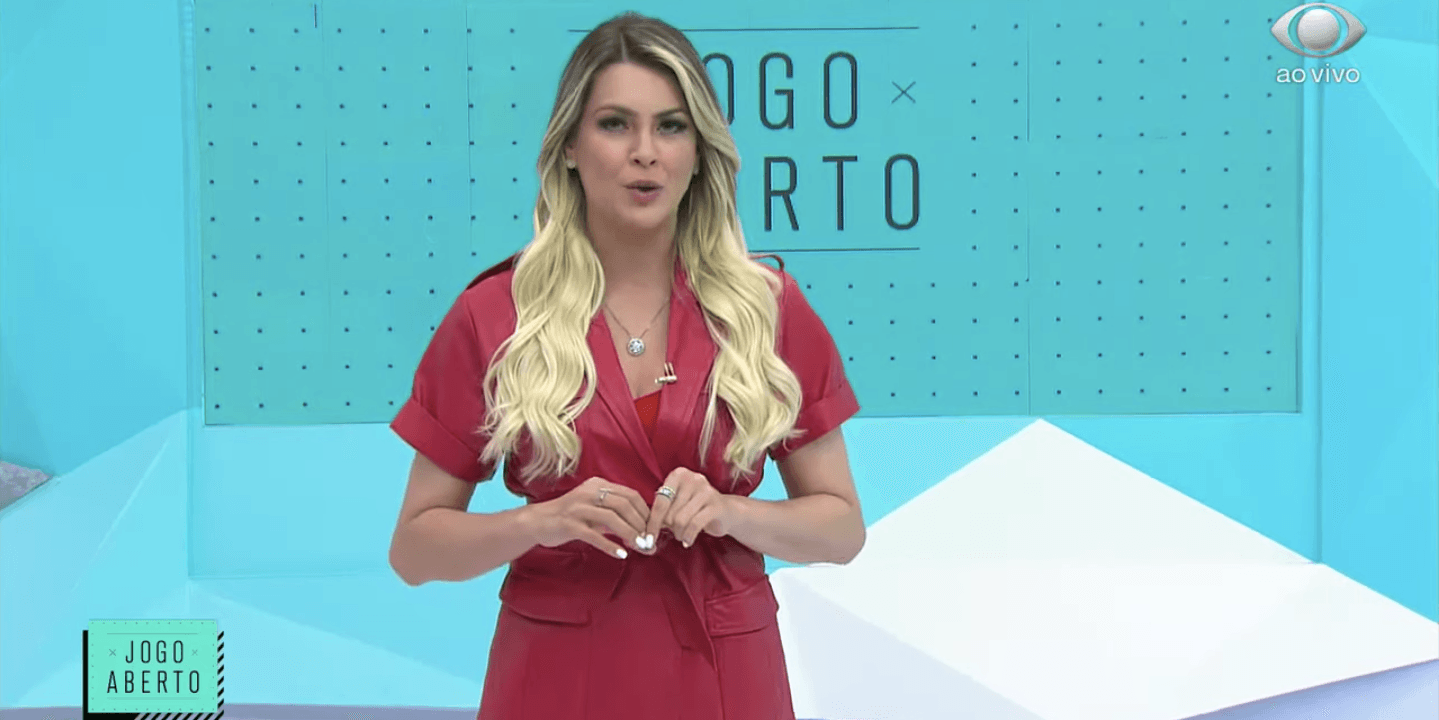 Renata Fan durante o tradicional 'Jogo Aberto' (Foto: reprodução/Band)