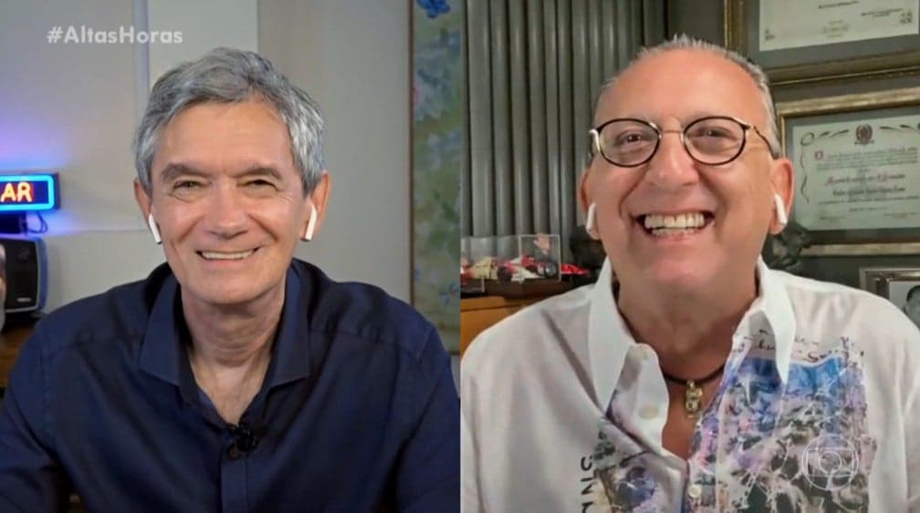 Serginho Groisman e Galvão Bueno (Foto: Reprodução) Serginho Groisman e Galvão Bueno (Foto: Reprodução)
