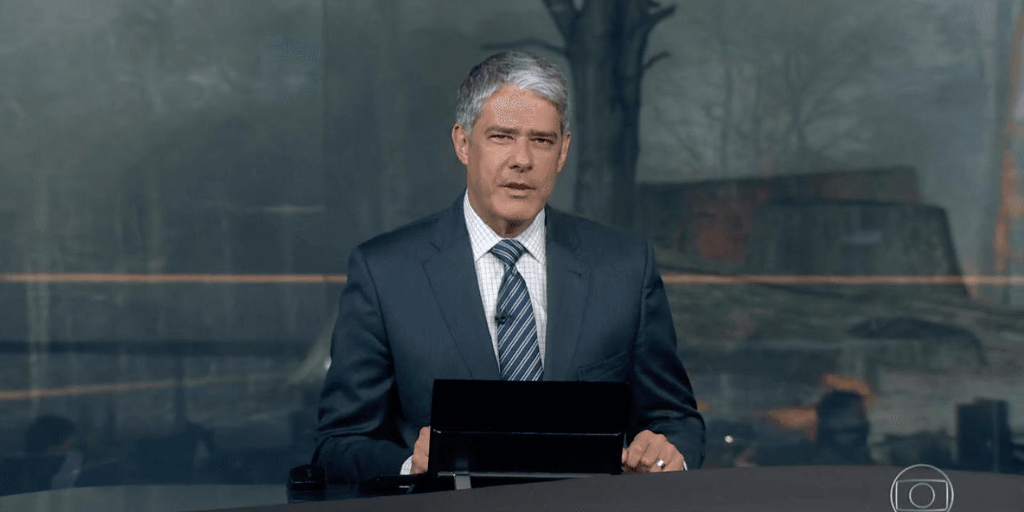 William Bonner se irritou durante o 'Jornal Nacional' (Foto: reprodução/Globo)