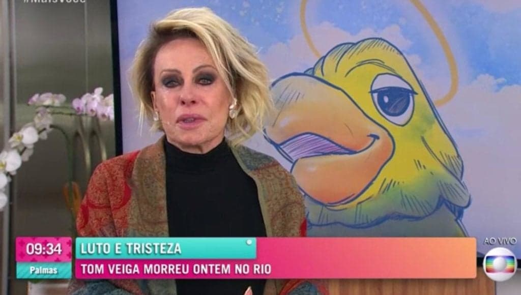 Ana Maria inicia Mais Você aos prantos após a morte de Tom Veiga e revela como recebeu a notícia: "Devastada"