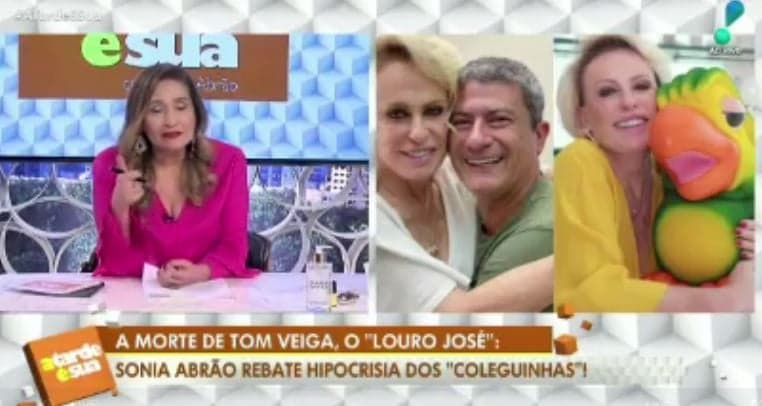 Sonia Abrão fala sobre polêmica envolvendo morte de Tom Veiga (Reprodução: TV)) Sonia Abrão fala sobre polêmica envolvendo morte de Tom Veiga (Reprodução: TV))