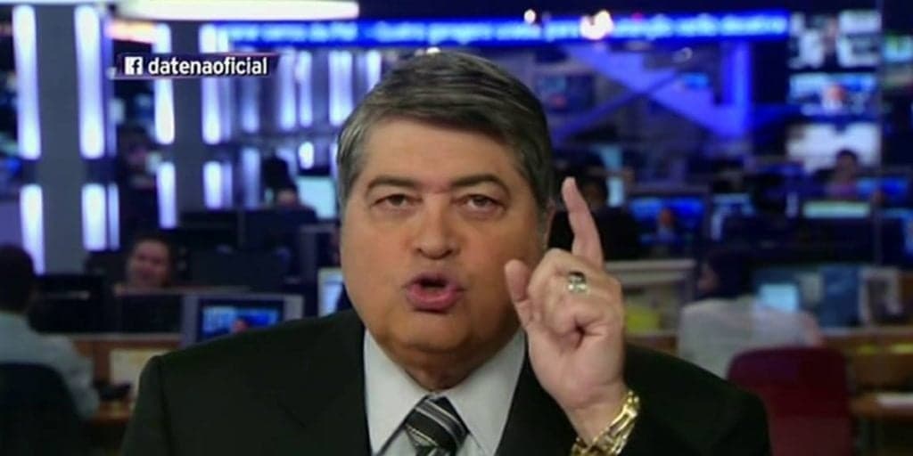 Datena para o Brasil Urgente às pressas e manda aviso destruidor e desesperador para William Bonner: "Não aceito"