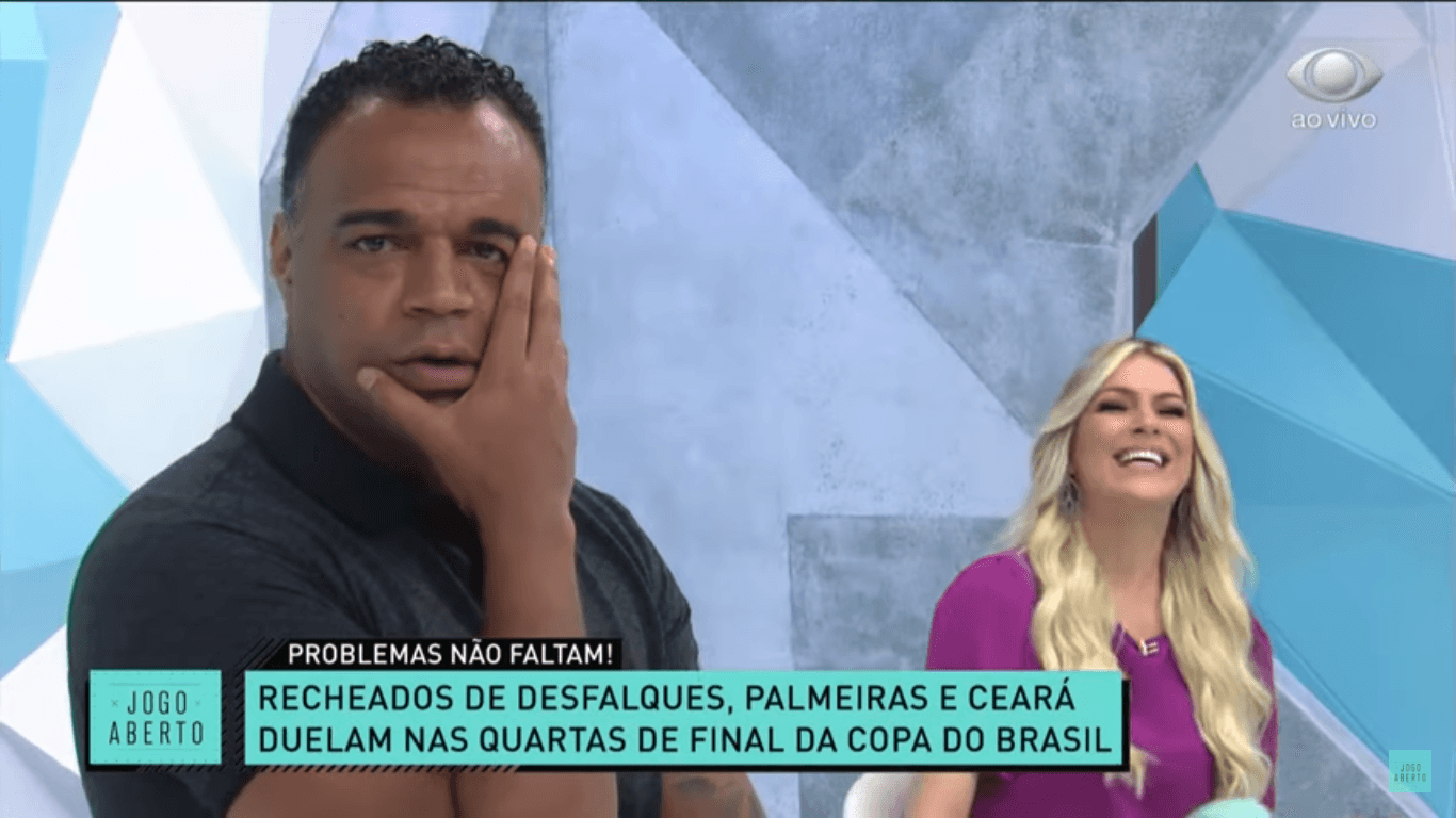 Denílson ficou impressionado com atitude de Renata Fan (Foto: Reprodução)