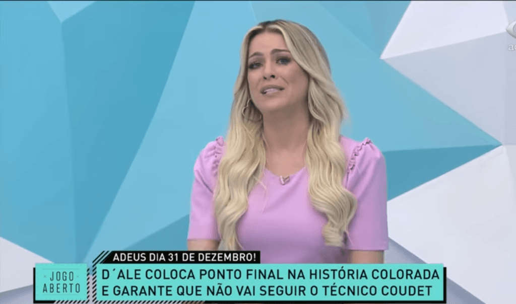 Renata Fan chora ao falar sobre jogador