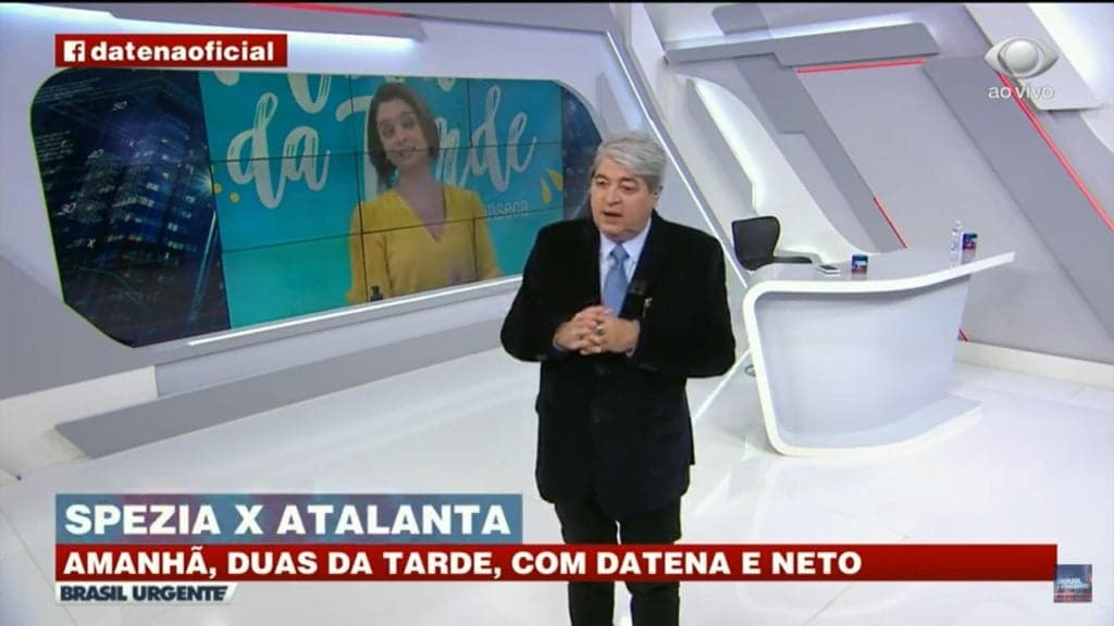 Datena comete gafe ao vivo, faz Catia Fonseca falar sozinha e deixa apresentadora em saia justa: "Hoje não"