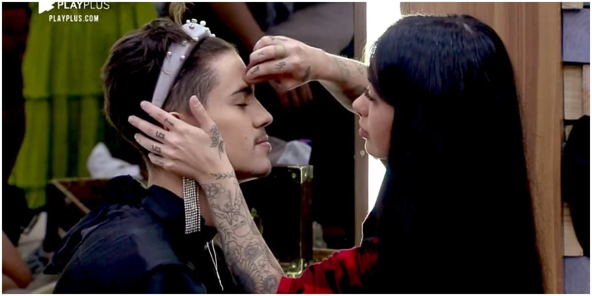 Biel e Mirella durante o reality A Fazenda - Foto: Reprodução