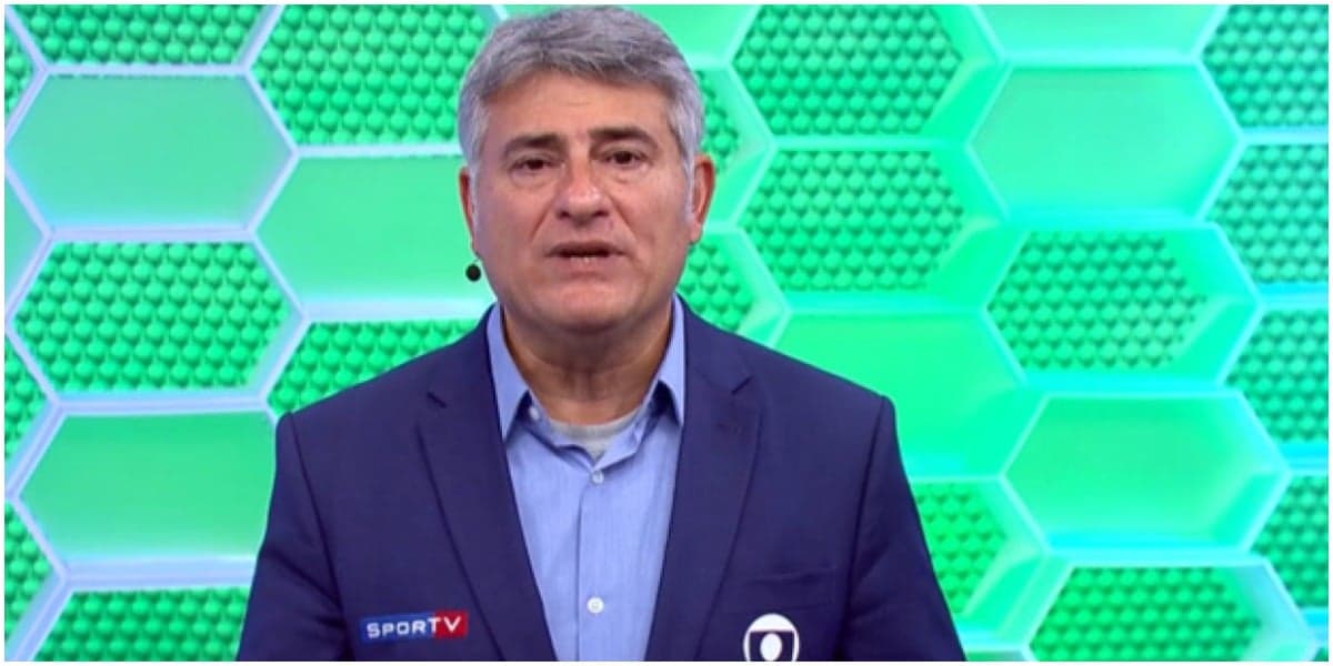 O narrador da Globo, Cléber Machado, polemizou - Foto: Reprodução