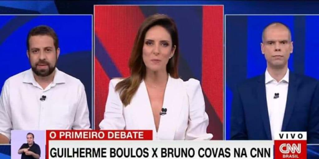 Debate entre Covas e Boulos faz CNN Brasil esquartejar a Globo News na audiência; veja números