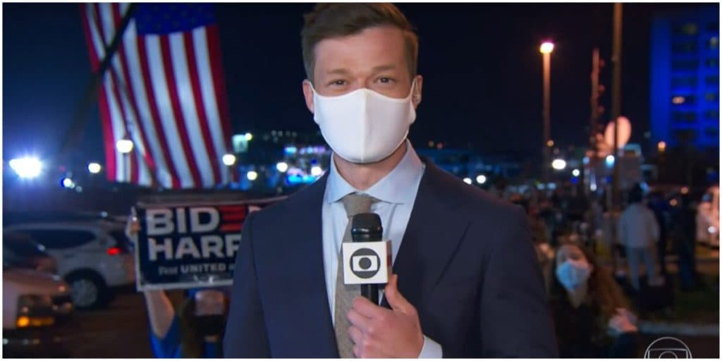 Jornal Nacional é invadido ao vivo e repórter é calado por Serviço Secreto Americano na Globo
