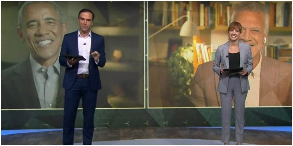Globo anuncia Obama em entrevista com Bial e leva público ao delírio: "Como assim?"