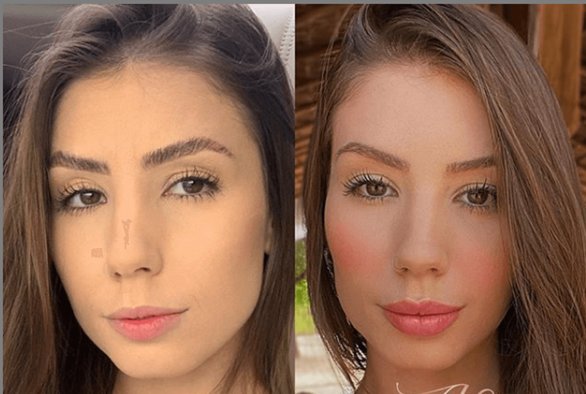 Antes e depois da Maria (Foto: Reprodução) Antes e depois da Maria (Foto: Reprodução)