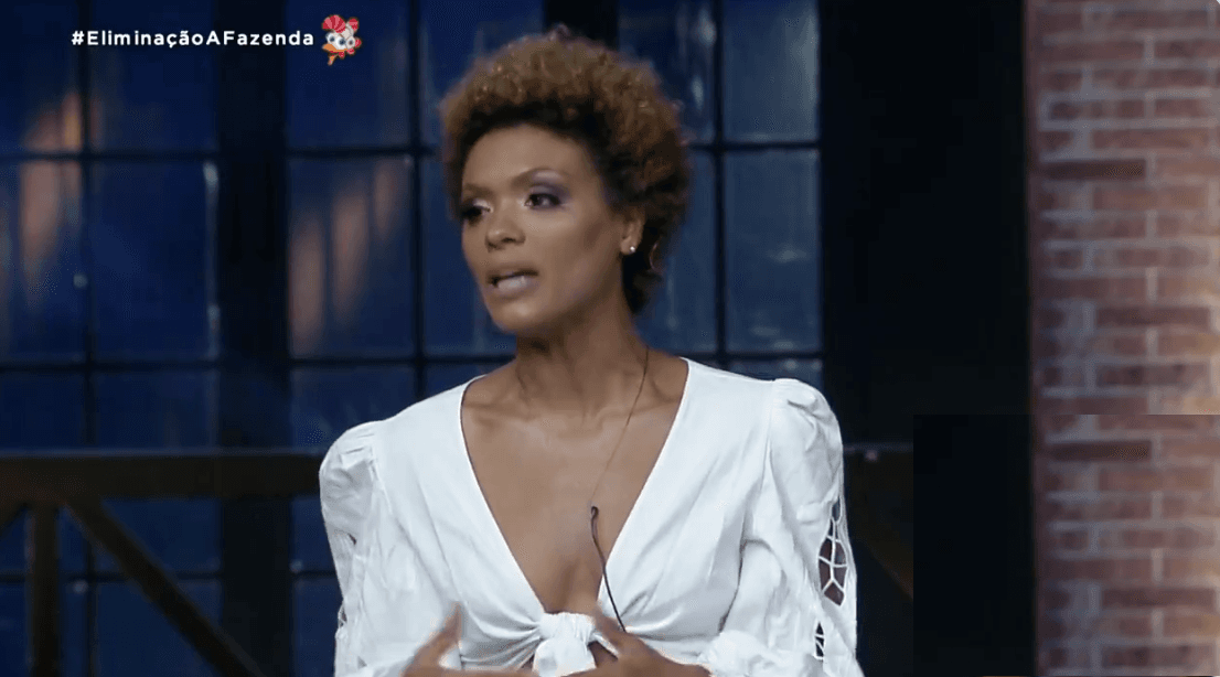 Lidi em A Fazenda (Foto: Reprodução)