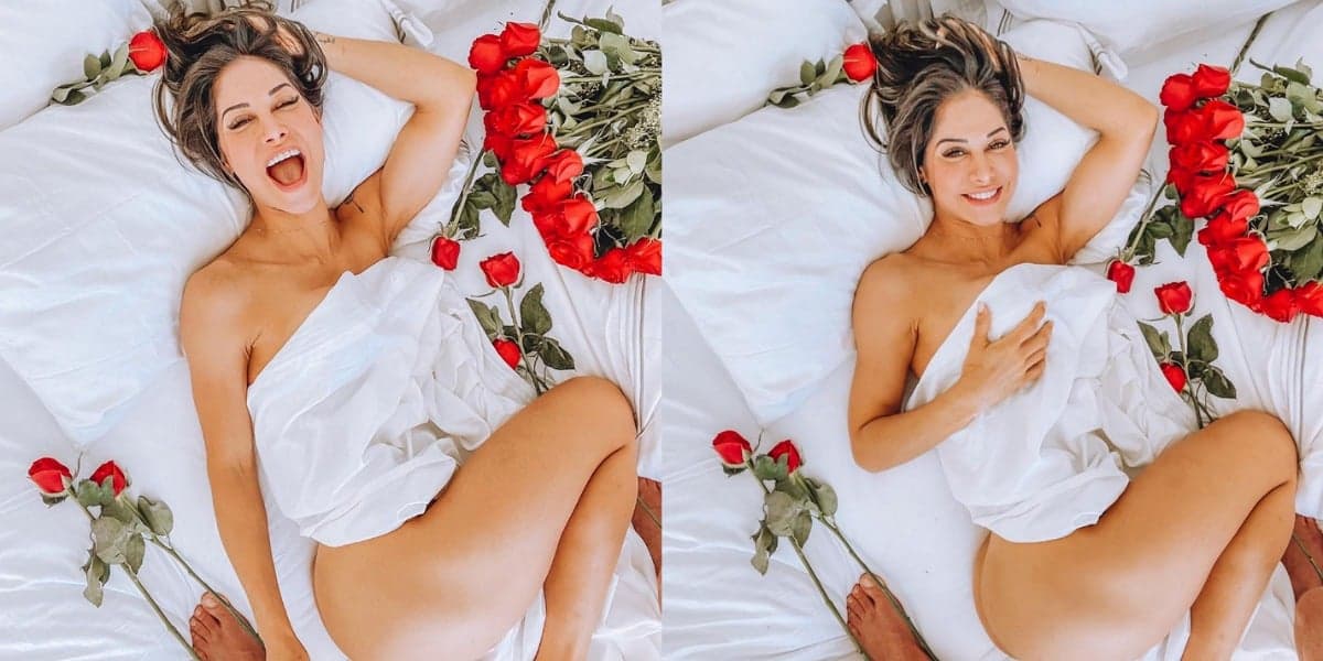 Internautas apontam pés de Arthur Aguiar em publicação feita por Mayra Cardi (Foto: Reprodução/Instagram)