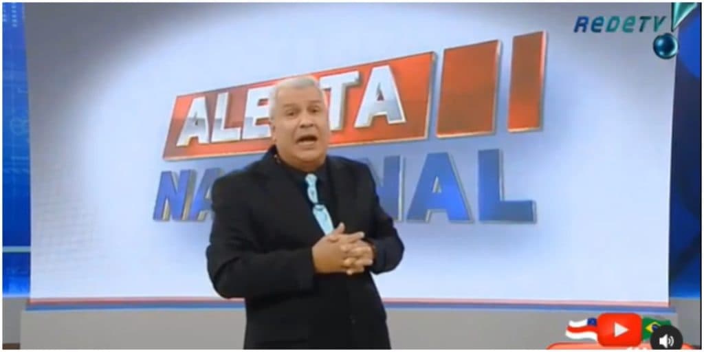 Sikêra arrebenta com produção do Alerta Nacional e promove quebra pau ao vivo na RedeTV!: "Cala a boca"