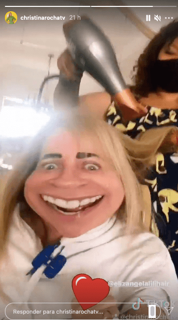 Christiana Rocha brinca nas redes sociais com filtro (Reprodução: Instagram) 