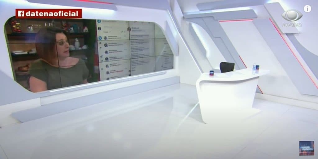 Datena deixa Catia Fonseca falando ao vivo, abandona estúdio e chama médico às pressas na Band