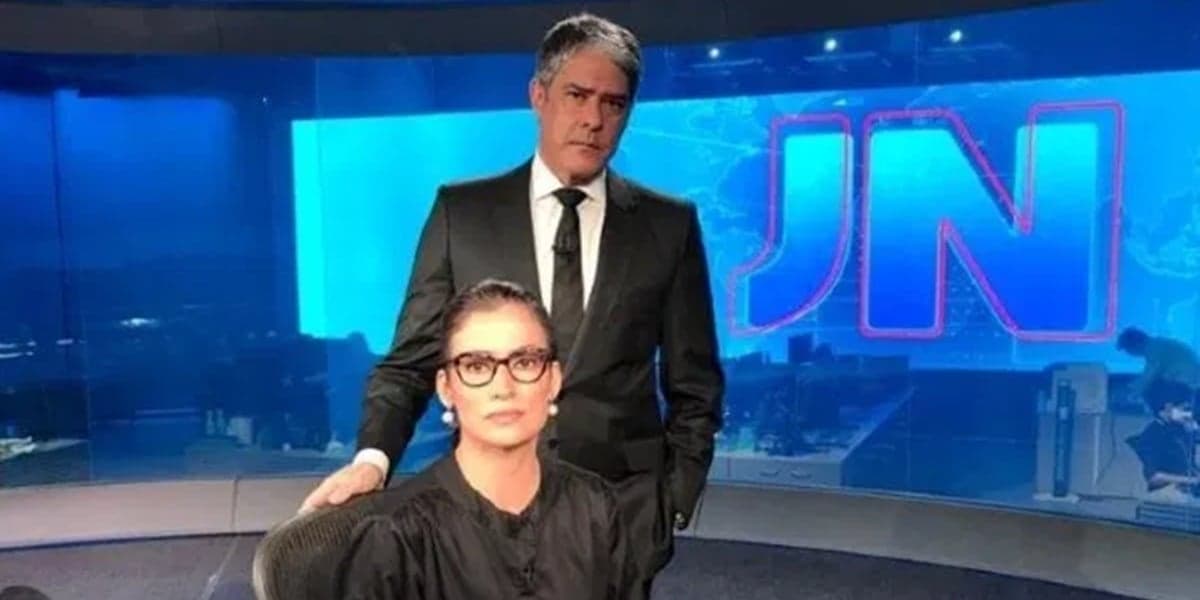 Renata Vasconcellos e William Bonner retornam hoje ao Jornal Nacional (Foto: Reprodução)