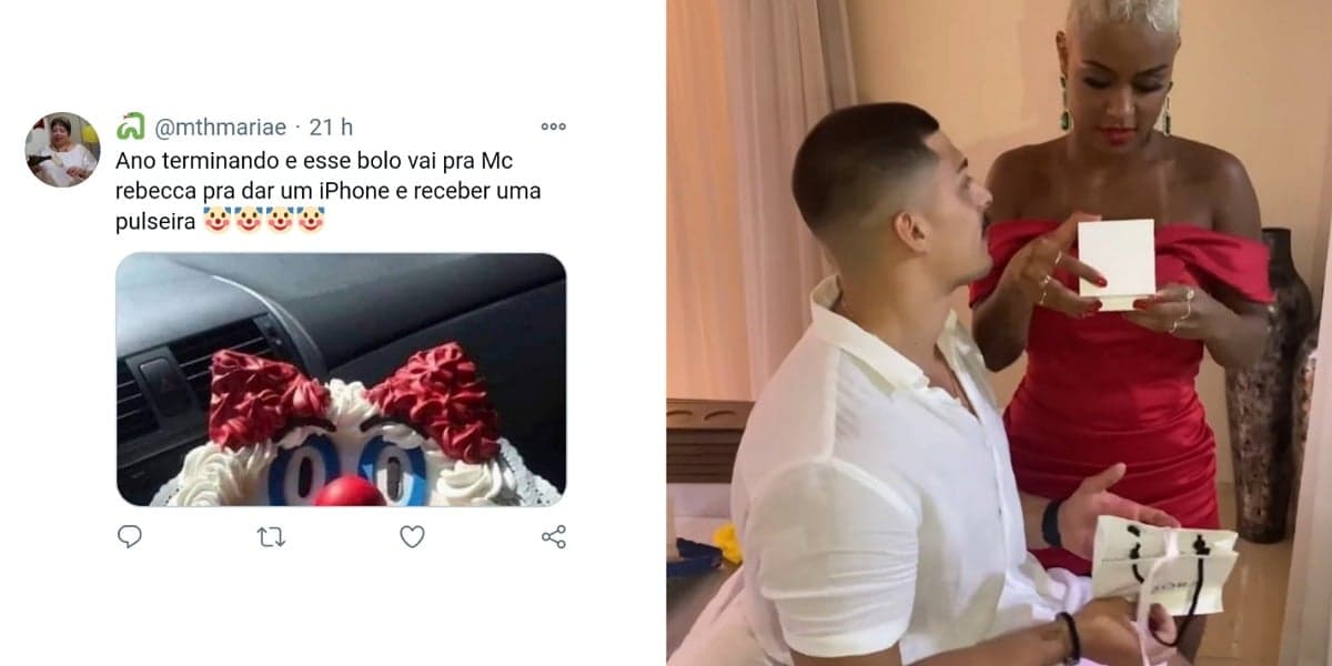 Cantora MC Rebecca vira alvo de memes na web após ganhar presente - Foto: Reprodução/Twitter