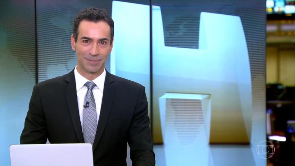 César Tralli é elogiado no lugar de Maju Coutinho
