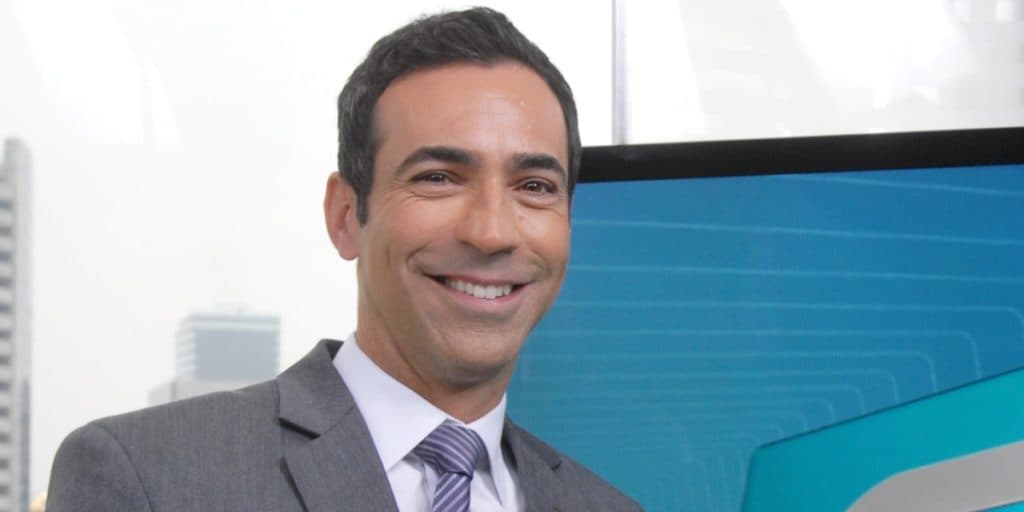 César Tralli é questionado sobre férias: "Amei essa piada"