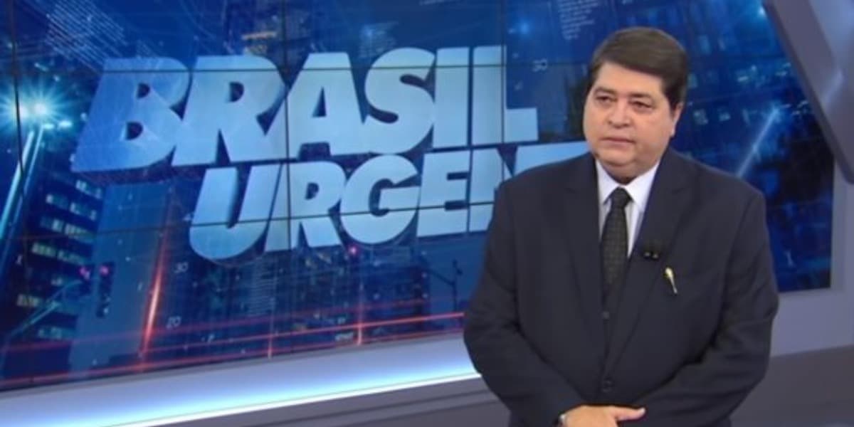 Datena no comando do Brasil Urgente (Foto: Reprodução)