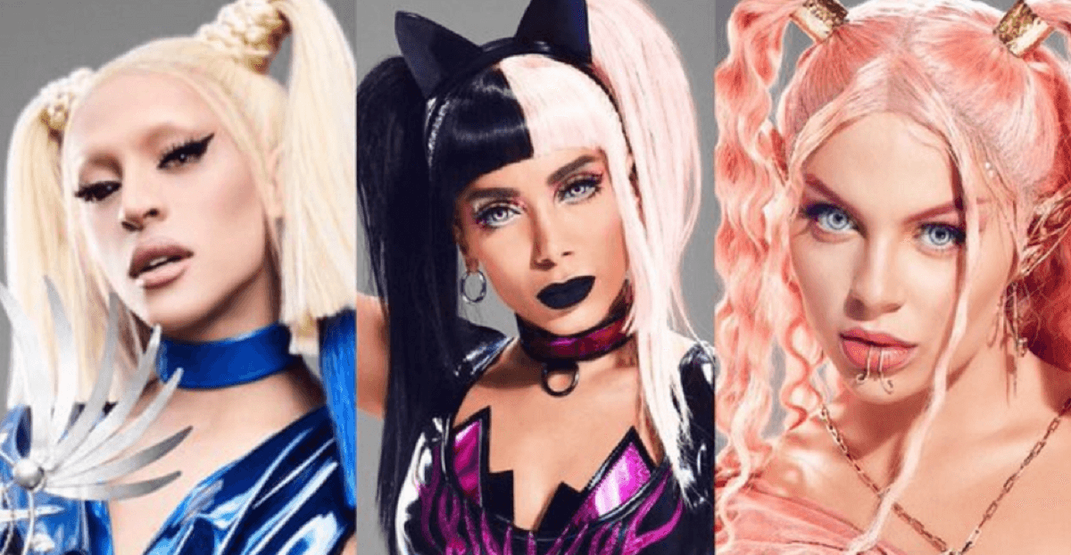 Pabllo Vittar, Anitta e Luísa Sonza em clipe novo: Modo Turbo (Foto: Reprodução)