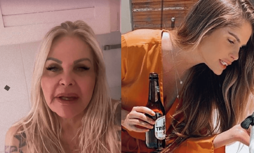 Monique Evans quebra o silêncio e fala se Bárbara Evans é viciada em álcool