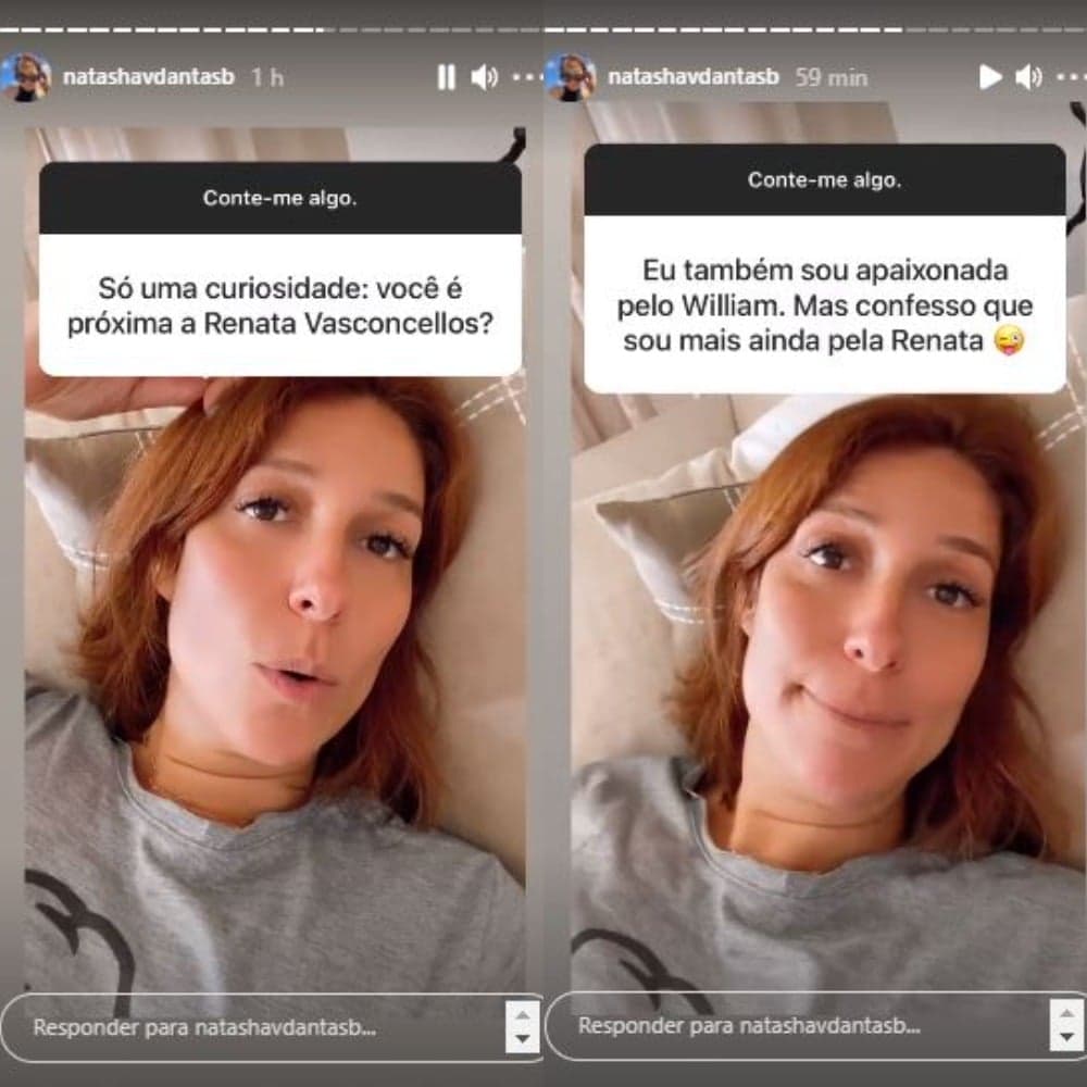 Natasha Dantas respondeu dúvidas sobre Renata Vasconcellos (Foto: Reprodução/Instagram)
