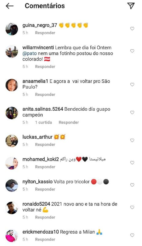 Torcedores querem que Pato volte a jogar na Itália (Foto: Reprodução)