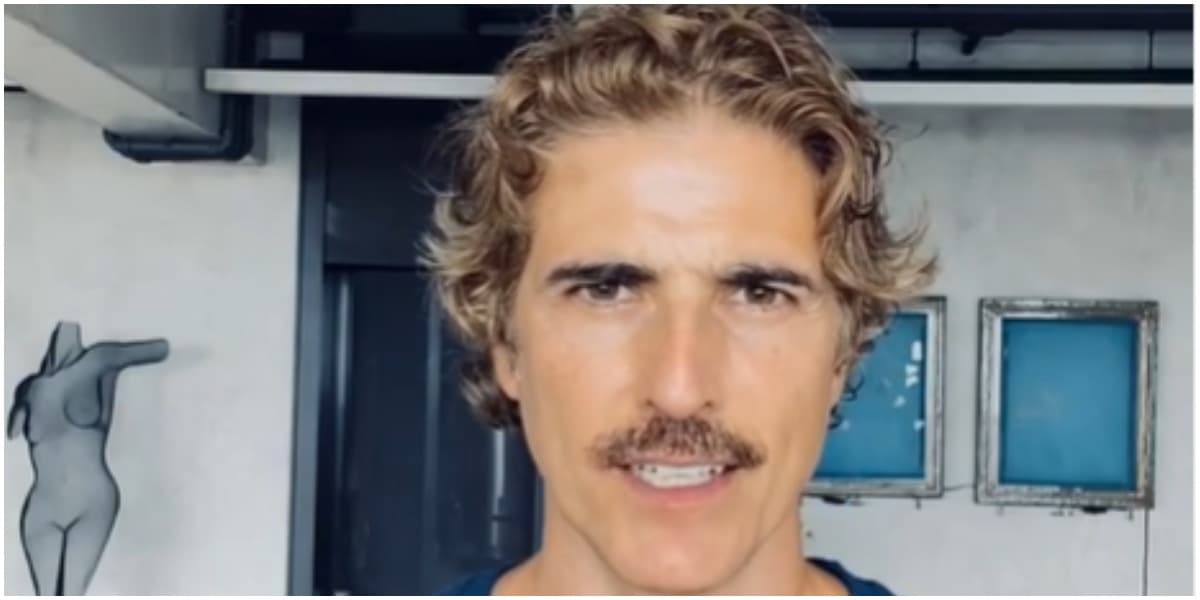 Reynaldo Gianecchini aparece ao lado de Marília Gabriela e filho (Foto: Reprodução)