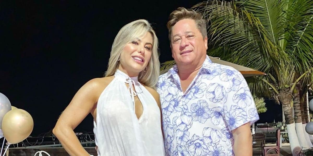 Poliana Rocha ao lado de Leonardo (Reprodução Poliana Rocha ao lado de Leonardo (Reprodução