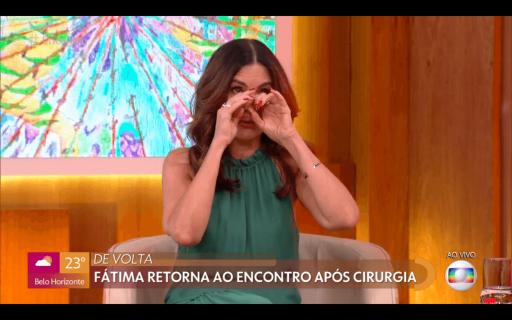 Fátima Bernardes chora ao lembrar de amiga que morreu