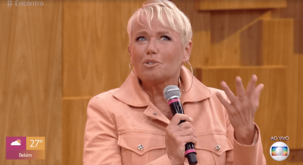 Xuxa volta à Globo de forma arrebatadora, pisa no Encontro ao vivo e anúncio de ida ao BBB explode: "Louca"