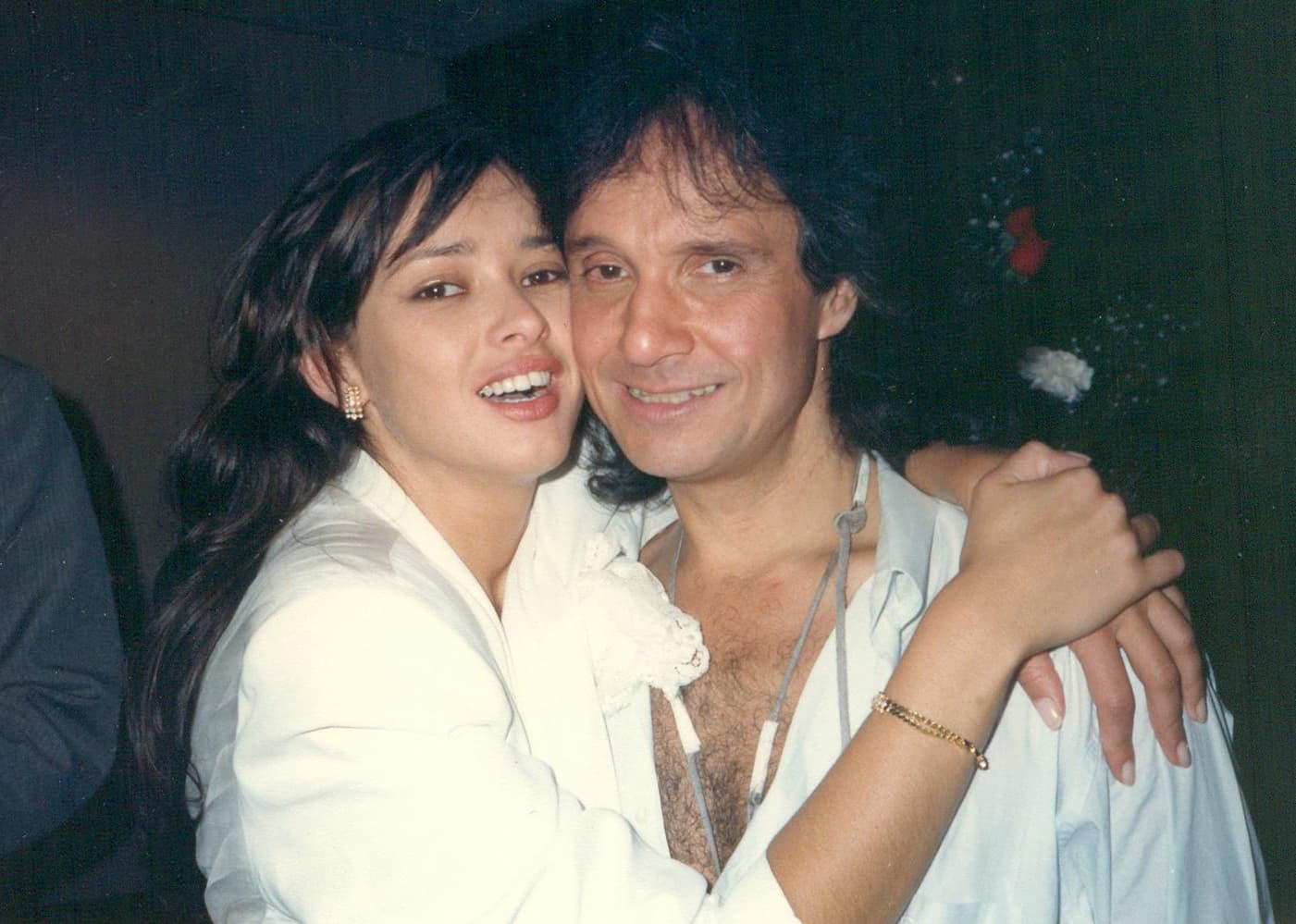 Myrian Rios e Roberto Carlos nos anos 90 (Foto: Divulgação)