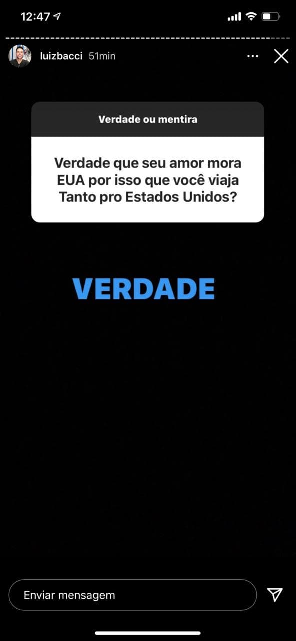 Luiz Bacci se divertiu nas redes sociais (Foto: Reprodução/Instagram)