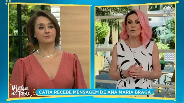 Ana Maria Braga invade programa de Catia Fonseca, manda recado na lata e ligação bombástica vaza: "Devo muita coisa"