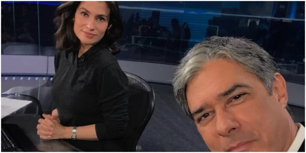 Renata Vasconcellos se descuida e divulga quadro secreto dos bastidores do Jornal Nacional: "Sem Bonner"