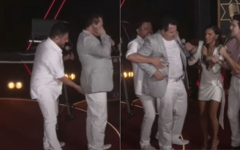 Bruno e Marrone protagonizaram climão durante live no YouTube (Foto: Reprodução)