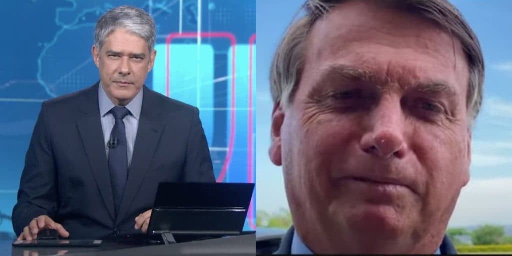 William Bonner volta a ser alvo de Bolsonaro durante conversa com apoiadores