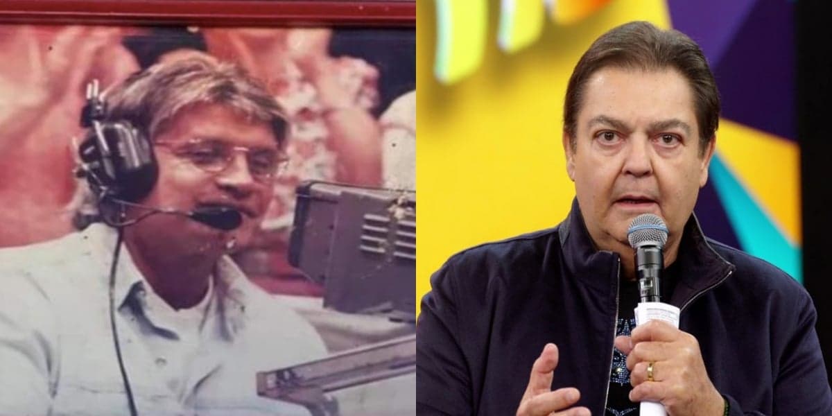 funcionário Ivanildo Raimundo da Silva e Fausto Silva (Reprodução) 