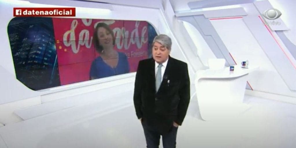 Datena perde a paciência, se descontrola diante de Catia Fonseca e jogo tudo pro alto: "Raposa em pele de cordeiro"