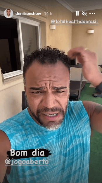 Denílson voltou a surpreender por conta de seu novo visual (Foto: Reprodução/ Instagram)