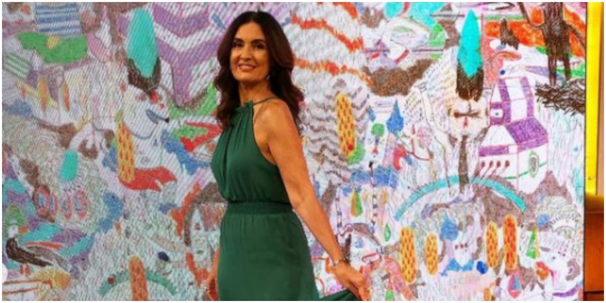Fátima Bernardes expõe sucesso em volta ao Encontro e comemora (Foto: Reprodução)