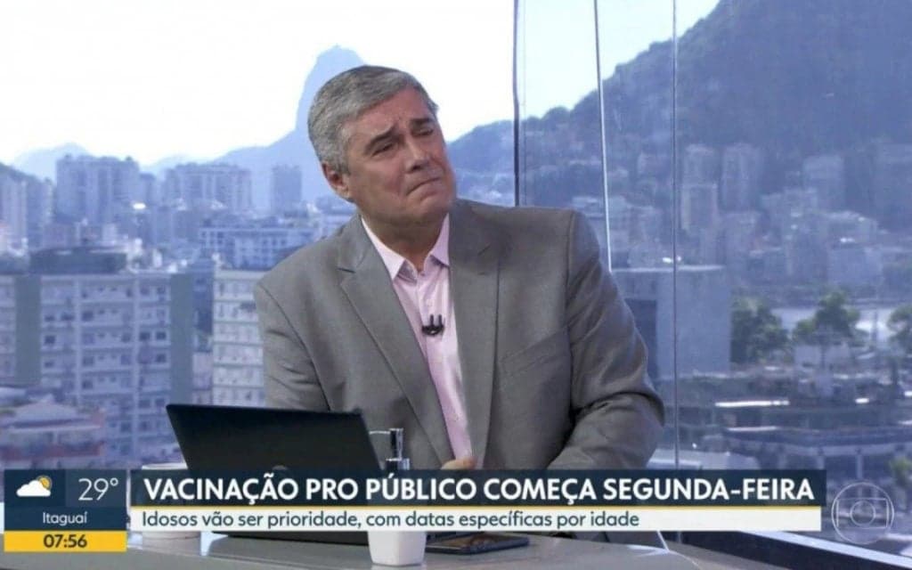 Âncora da Globo perde a linha, ao vivo, se debulha chorando e jornal perde o controle: "O fim do túnel"