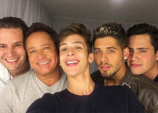 Filho de Leonardo compartilha foto com nova namorada