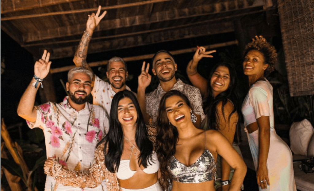 Lidi Lisboa e outros peões também quebram quarentena e passam Réveillon em festa