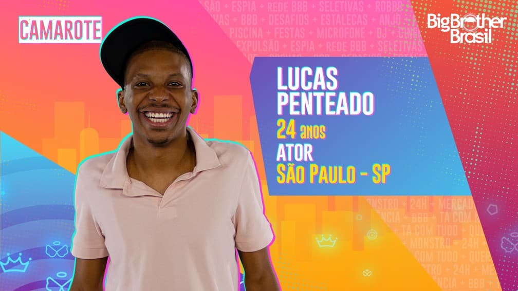 Lucas Penteado faz parte do grupo de famosos do "Big Brother Brasil 21" (Foto: Divulgação/TV Globo)