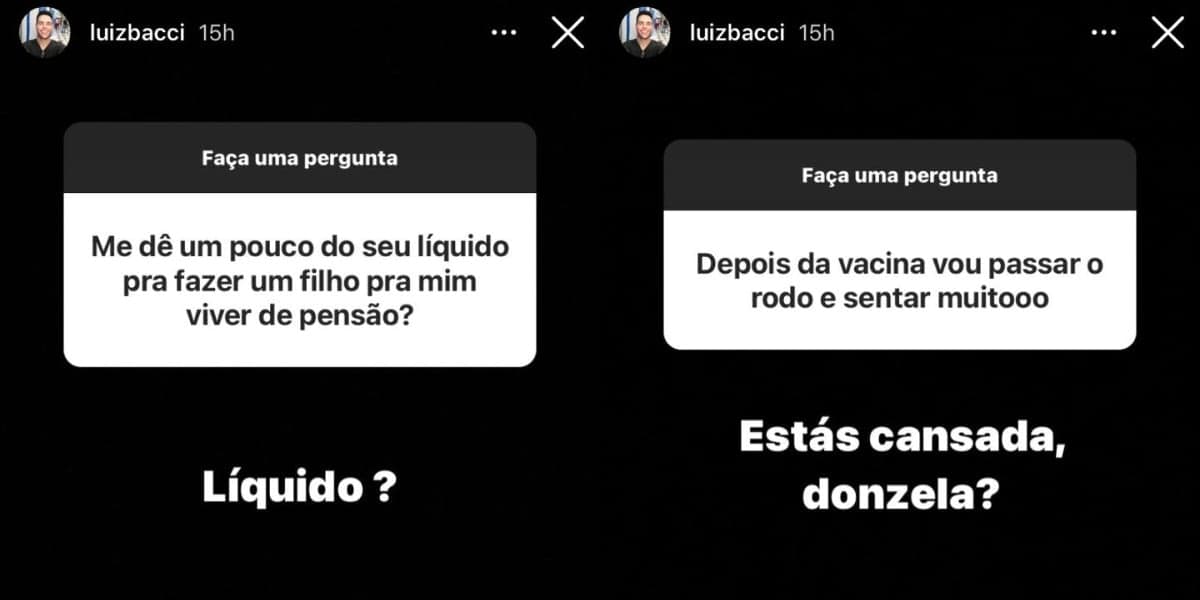 Luiz Bacci brincou nas redes sociais (Foto: Reprodução/Instagram) Luiz Bacci brincou nas redes sociais (Foto: Reprodução/Instagram)