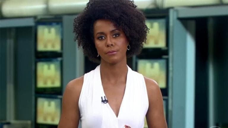 Maju invade telejornal de colega, fala o que não devia pelo telão e perde o chão na Globo: "Você é muito melhor"