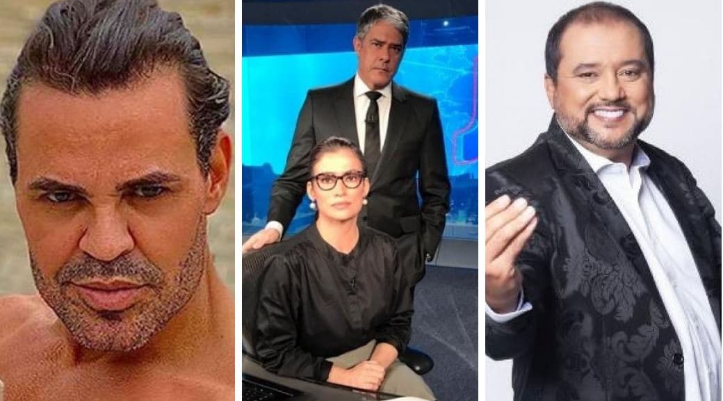 Eduardo Costa, William Bonner, Renata Vasconcellos e Geraldo Luís (Reprodução)
